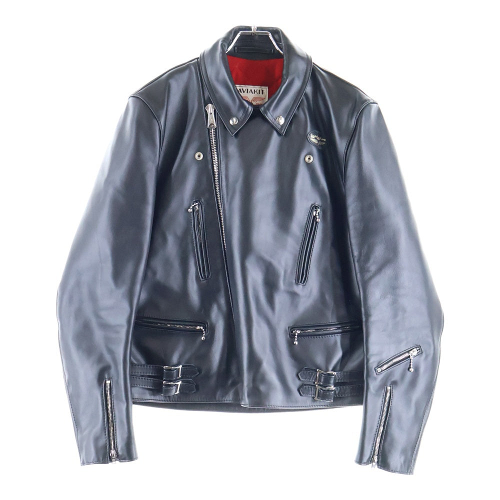 Lewis Leathers(ルイスレザー) 391TH TIGHT FIT LIGHTNING HORSE HIDE ホースハイド タイトフィット ダブルライダースジャケット ブラック