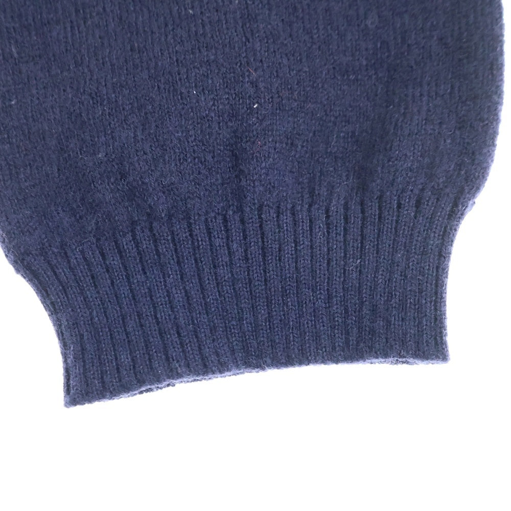 GUCCI(グッチ) エンブロイダリー ロゴ刺繍 長袖ニットカーディガン ネイビー 525887