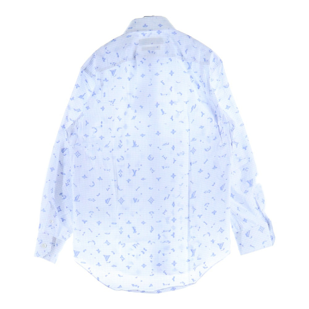 LOUIS VUITTON(ルイヴィトン) 19AW モノグラムデザイン 長袖シャツ ロングスリーブ ホワイト RM192Q OSF HHS41W