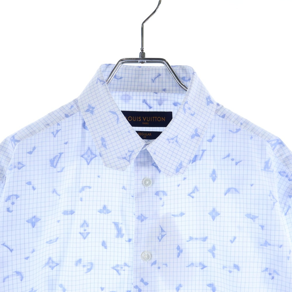 LOUIS VUITTON(ルイヴィトン) 19AW モノグラムデザイン 長袖シャツ ロングスリーブ ホワイト RM192Q OSF HHS41W