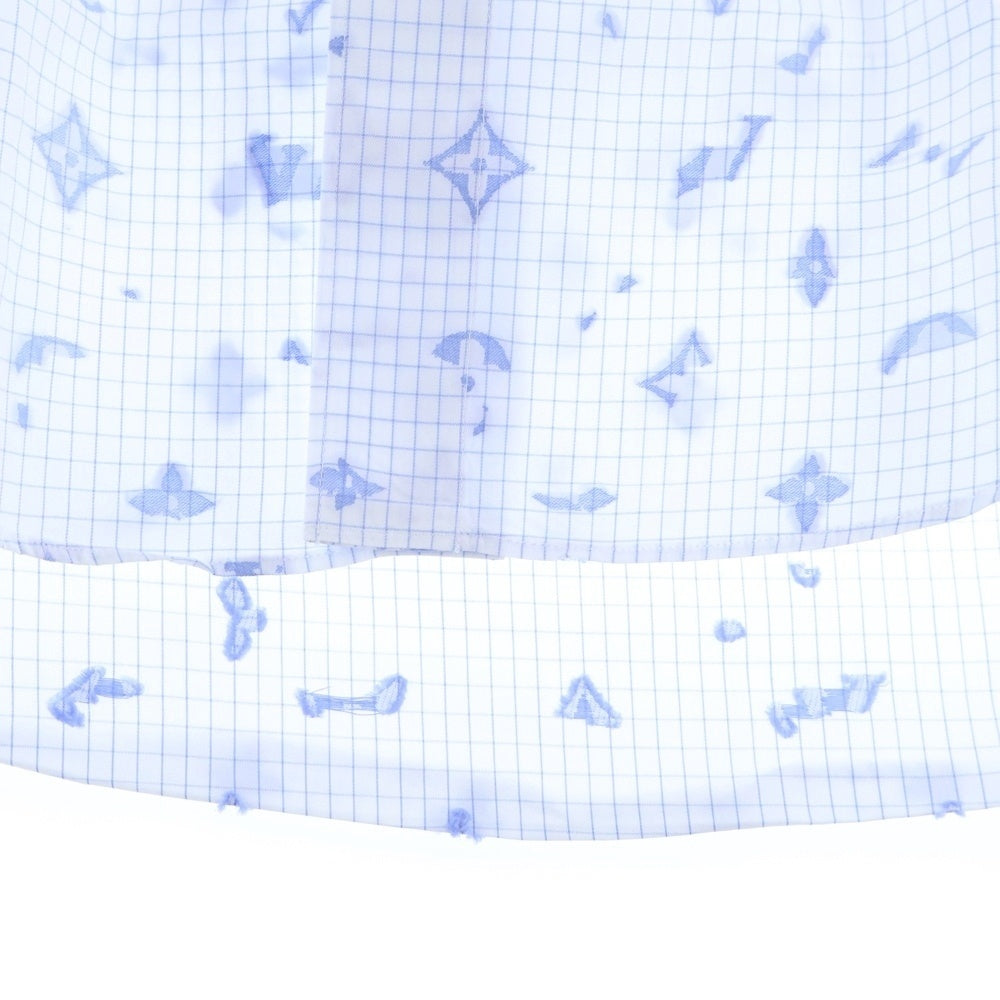 LOUIS VUITTON(ルイヴィトン) 19AW モノグラムデザイン 長袖シャツ ロングスリーブ ホワイト RM192Q OSF HHS41W