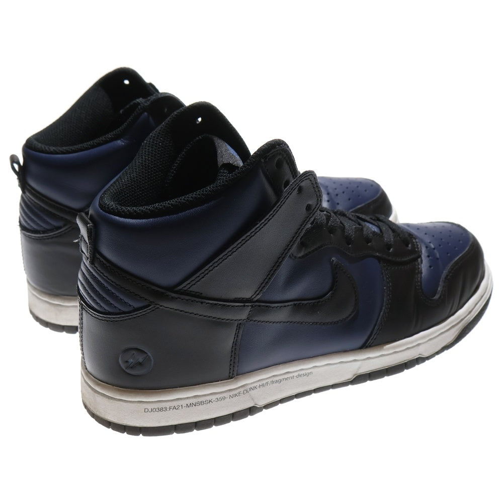 NIKE(ナイキ) ×Fragment DUNK HIGH TOKYO フラグメント ダンク 東京 ハイカットスニーカー ネイビー US10/28.0cm DJ0383-400