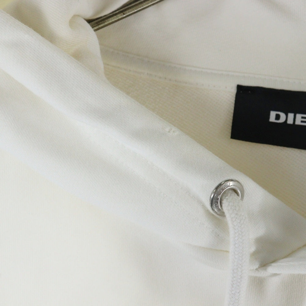 DIESEL(ディーゼル) フロントロゴ フーディ プルオーバーパーカー ホワイト 00SGUW-0KAXU