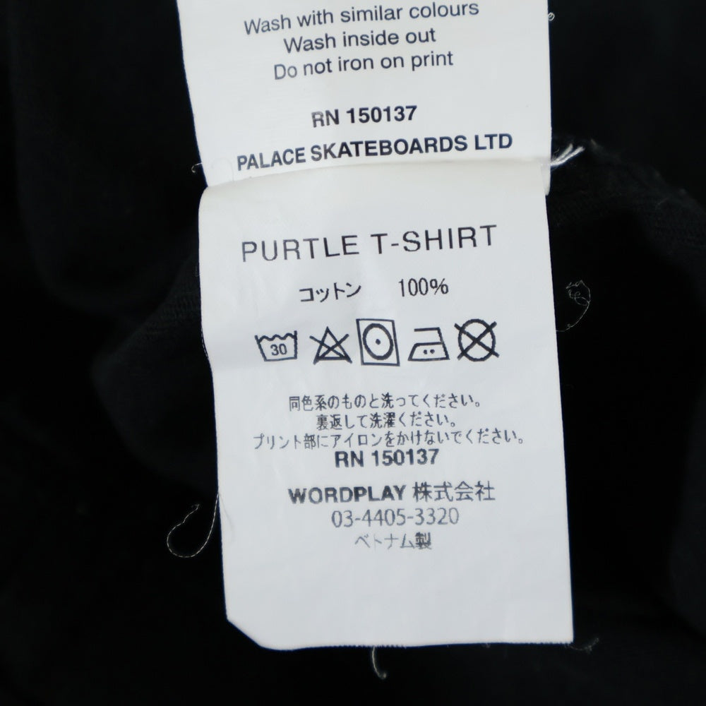 Palace Skateboards(パレススケートボーズ) PURTLE T-SHIRT タートルプリント クルーネック 半袖Tシャツ カットソー ブラック