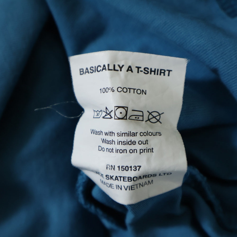 Palace Skateboards(パレススケートボーズ) BASICALLY A T-SHIRT ロゴプリント クルーネック 半袖Tシャツ カットソー ブルー