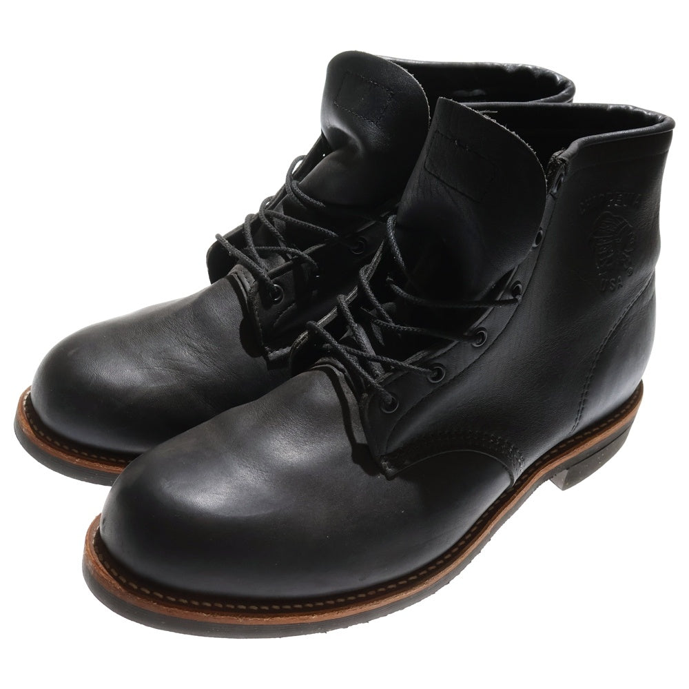 CHIPPEWA(チペワ) ハイカットレザーレースアップ ブーツ シューズ 91113-12239603 ブラック