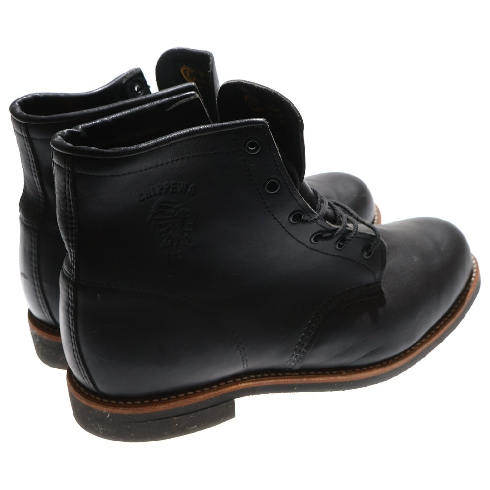CHIPPEWA(チペワ) ハイカットレザーレースアップ ブーツ シューズ 91113-12239603 ブラック