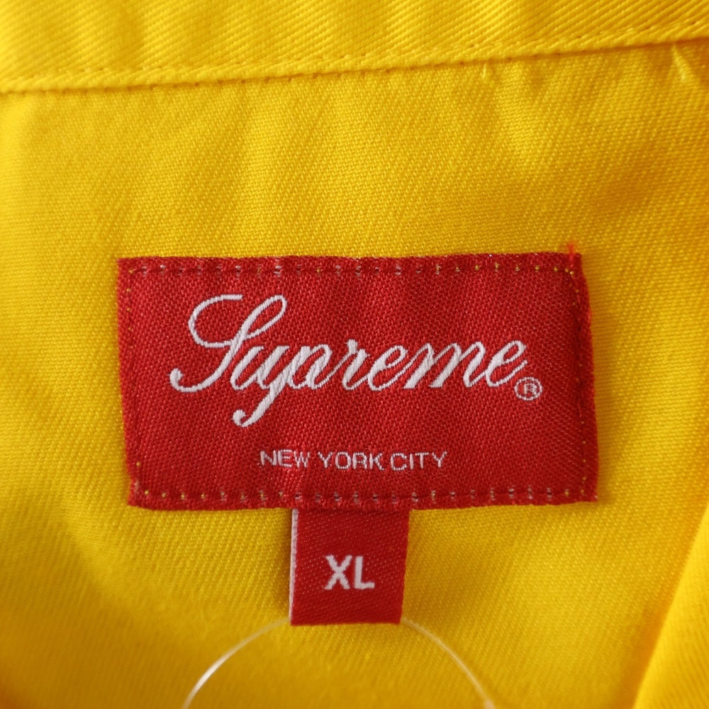 SUPREME(シュプリーム) 22SS Fuck Everything S/S Work Shirt ファック エブリシング 半袖ワークシャツ イエロー