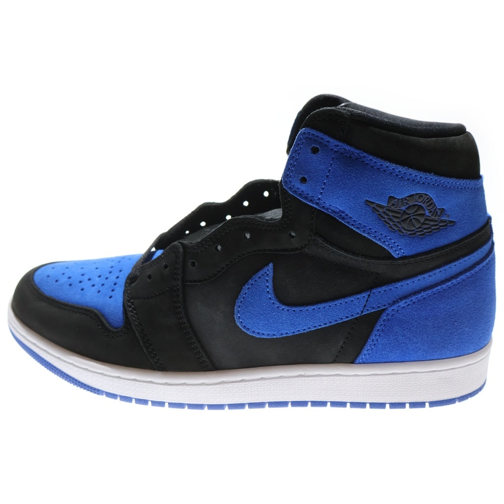 NIKE(ナイキ) AIR JORDAN 1 RETRO HIGH OG ROYAL REIMAGINED エアジョーダン1 レトロ ロイヤル リイマジンド ハイカットスニーカー ブラック/ブルー US11/29.0cm DZ5485-042