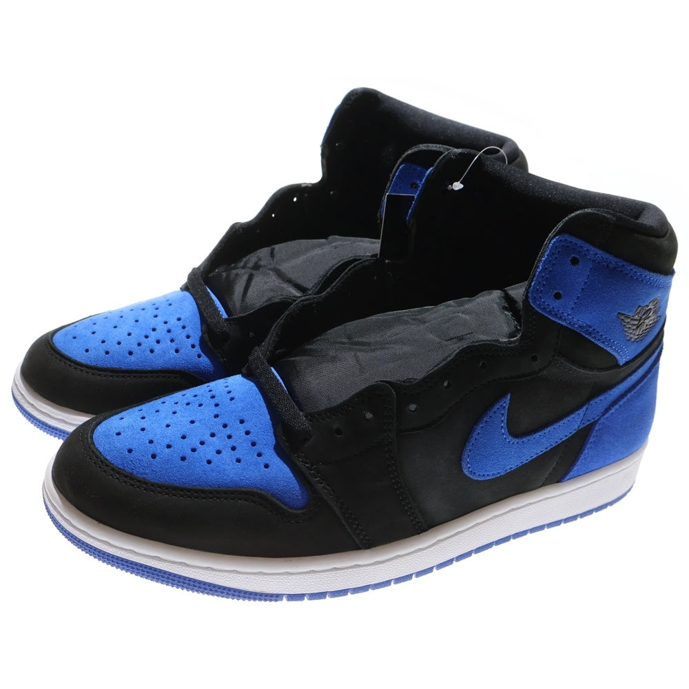NIKE(ナイキ) AIR JORDAN 1 RETRO HIGH OG ROYAL REIMAGINED エアジョーダン1 レトロ ロイヤル リイマジンド ハイカットスニーカー ブラック/ブルー US11/29.0cm DZ5485-042