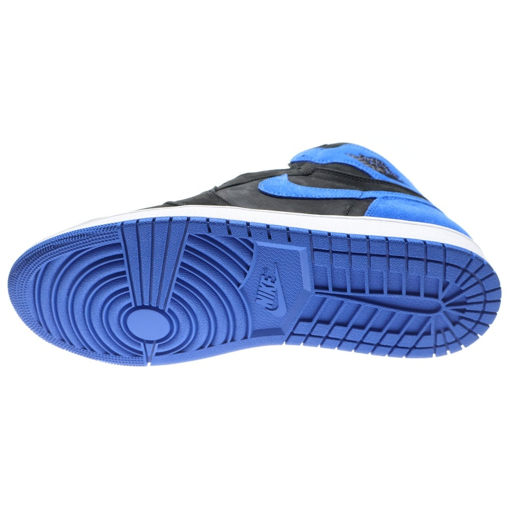 NIKE(ナイキ) AIR JORDAN 1 RETRO HIGH OG ROYAL REIMAGINED エアジョーダン1 レトロ ロイヤル リイマジンド ハイカットスニーカー ブラック/ブルー US11/29.0cm DZ5485-042