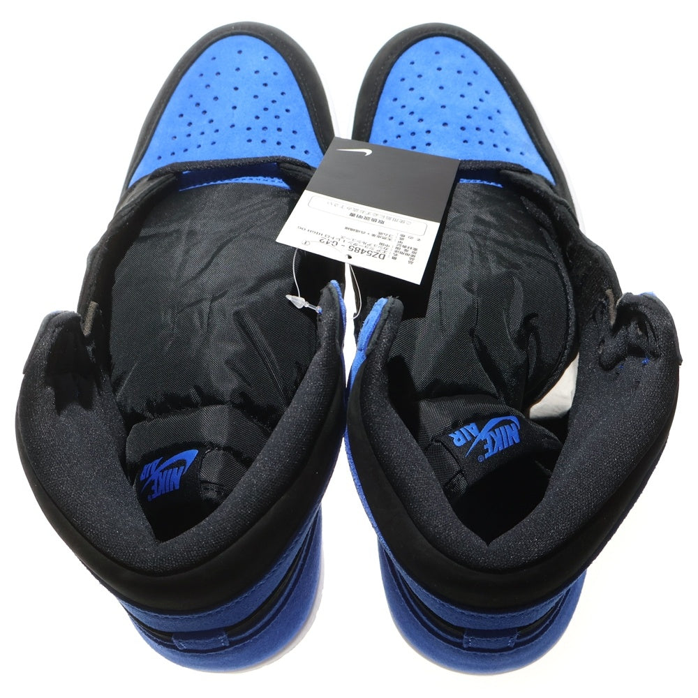 NIKE(ナイキ) AIR JORDAN 1 RETRO HIGH OG ROYAL REIMAGINED エアジョーダン1 レトロ ロイヤル リイマジンド ハイカットスニーカー ブラック/ブルー US11/29.0cm DZ5485-042