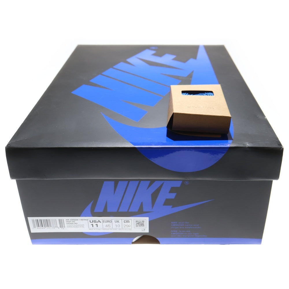 NIKE(ナイキ) AIR JORDAN 1 RETRO HIGH OG ROYAL REIMAGINED エアジョーダン1 レトロ ロイヤル リイマジンド ハイカットスニーカー ブラック/ブルー US11/29.0cm DZ5485-042