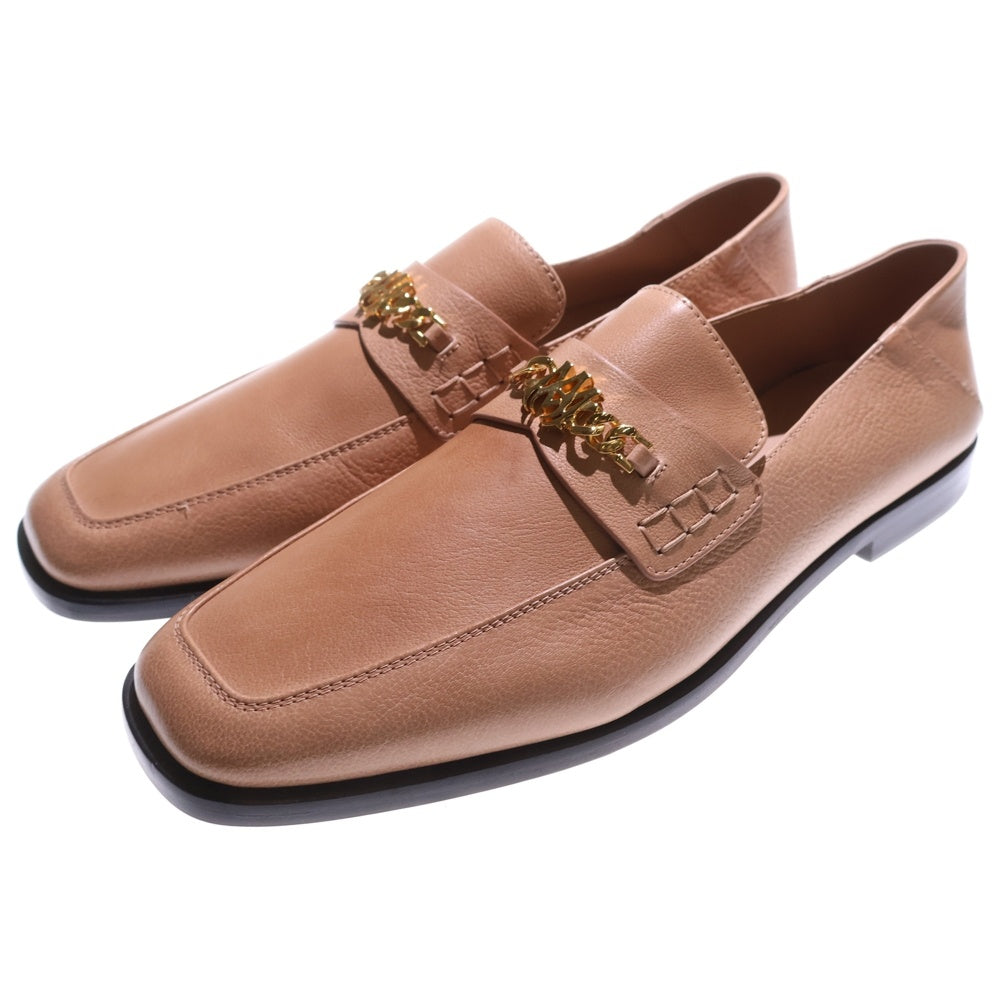 AMIRI(アミリ) 25SS MA SLIP ON LOAFER ロゴチェーン スリッポン ローファー レザーシューズ ベージュ