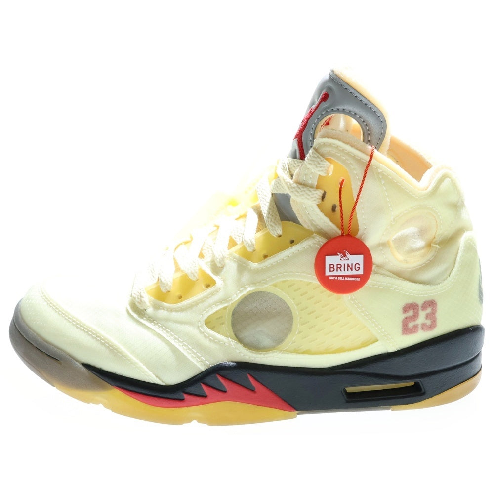 NIKE(ナイキ) ×OFF-WHITE AIR JORDAN 5 RETRO SP SAIL オフホワイト