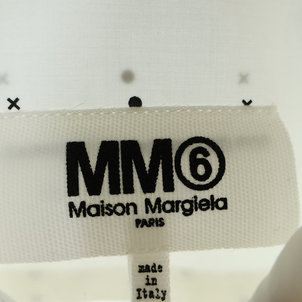 MM6 Maison Margiela(エムエムシックスメゾンマルジェラ) 23AW ドット柄 コットン 長袖シャツ ロングスリーブ ホワイト S52DT0014