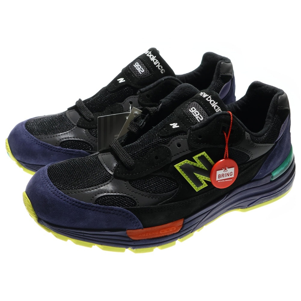 New Balance(ニューバランス) M992LT USA製 スウェード ローカットスニーカー ブラック/パープル US9.5/27.5cm