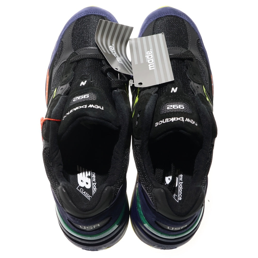 New Balance(ニューバランス) M992LT USA製 スウェード ローカットスニーカー ブラック/パープル US9.5/27.5cm