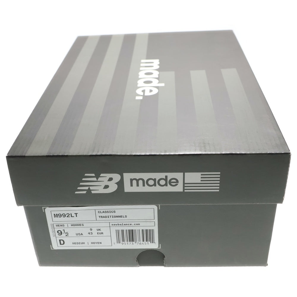 New Balance(ニューバランス) M992LT USA製 スウェード ローカットスニーカー ブラック/パープル US9.5/27.5cm