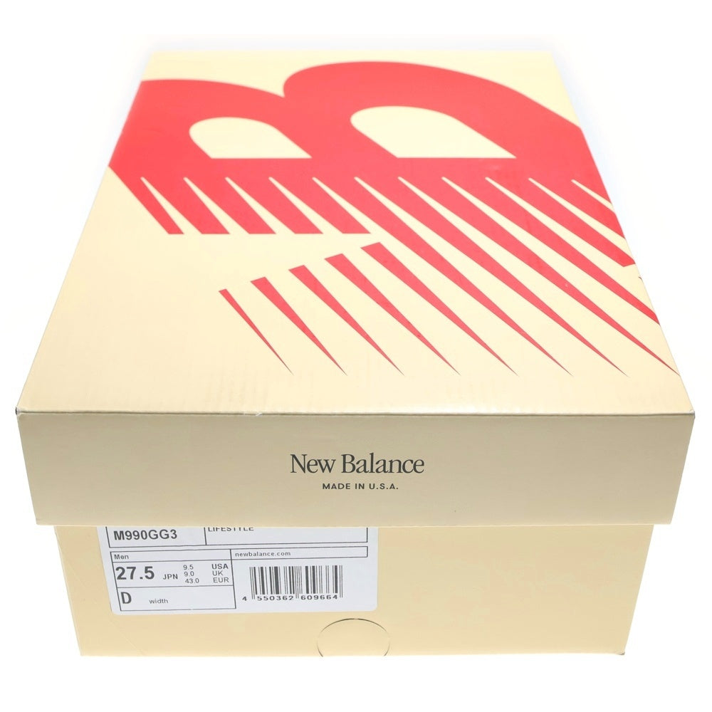 New Balance(ニューバランス) M990GG3 V3 ローカットスニーカー グリーン/イエロー US9.5/27.5cm