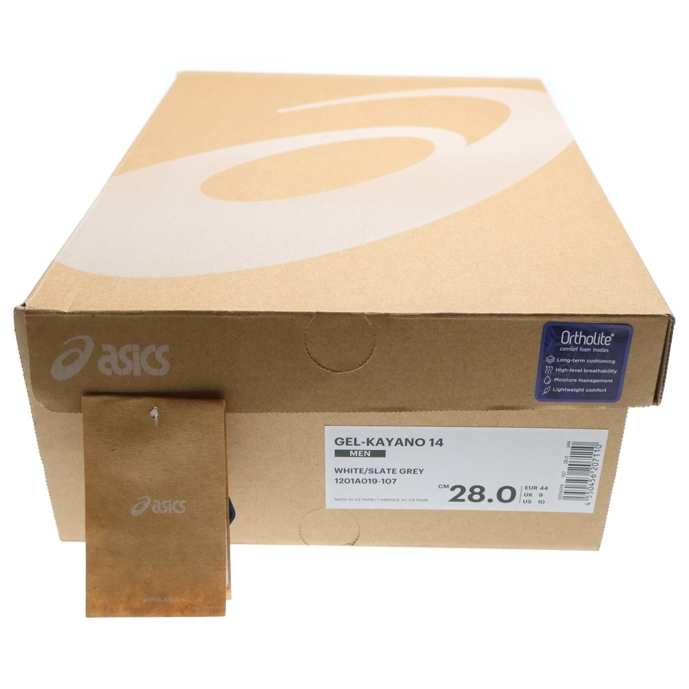 ASICS(アシックス) GEL-KAYANO 14 ゲルカヤノ ローカットスニーカー シルバー/グリーン US10/28.0cm 1201A019-107