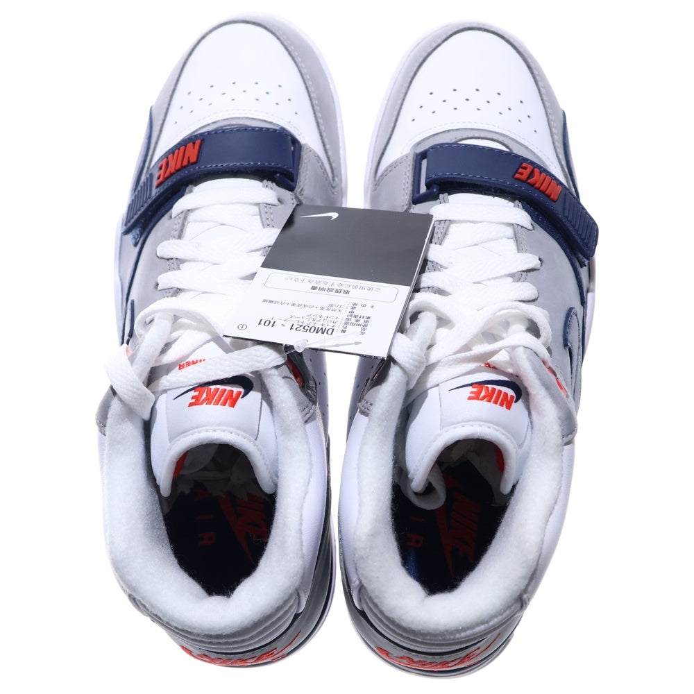 NIKE(ナイキ) AIR TRAINER 1 Midnight Navy エアトレーナー ミッドカットスニーカー グレー/ネイビー US10/28.0cm DM0521-101