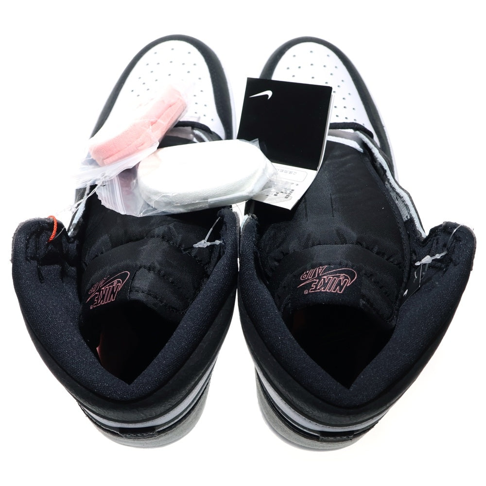 NIKE(ナイキ) AIR JORDAN 1 HIGH OG Bleached Coral エアジョーダンワン ブリーチド コーラル ハイカットスニーカー ホワイト/グレー US9.5/27.5cm 555088-108