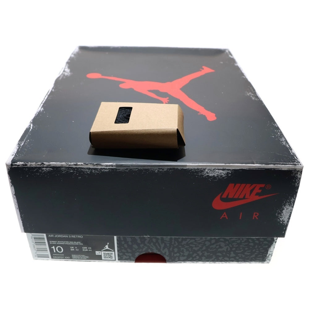 NIKE(ナイキ) AIR JORDAN 3 RETRO White Cement Reimagined エアジョーダン レトロ リイマジンド ミッドカットスニーカー ホワイト/グレー US10/28.0cm DN3707-100