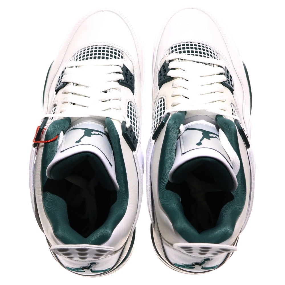 NIKE(ナイキ) AIR JORDAN 4 RETRO Oxidized Green エアジョーダン レトロ オキシダイズドグリーン ローカットスニーカー ホワイト/グリーン US9/27.0cm FQ8138-103