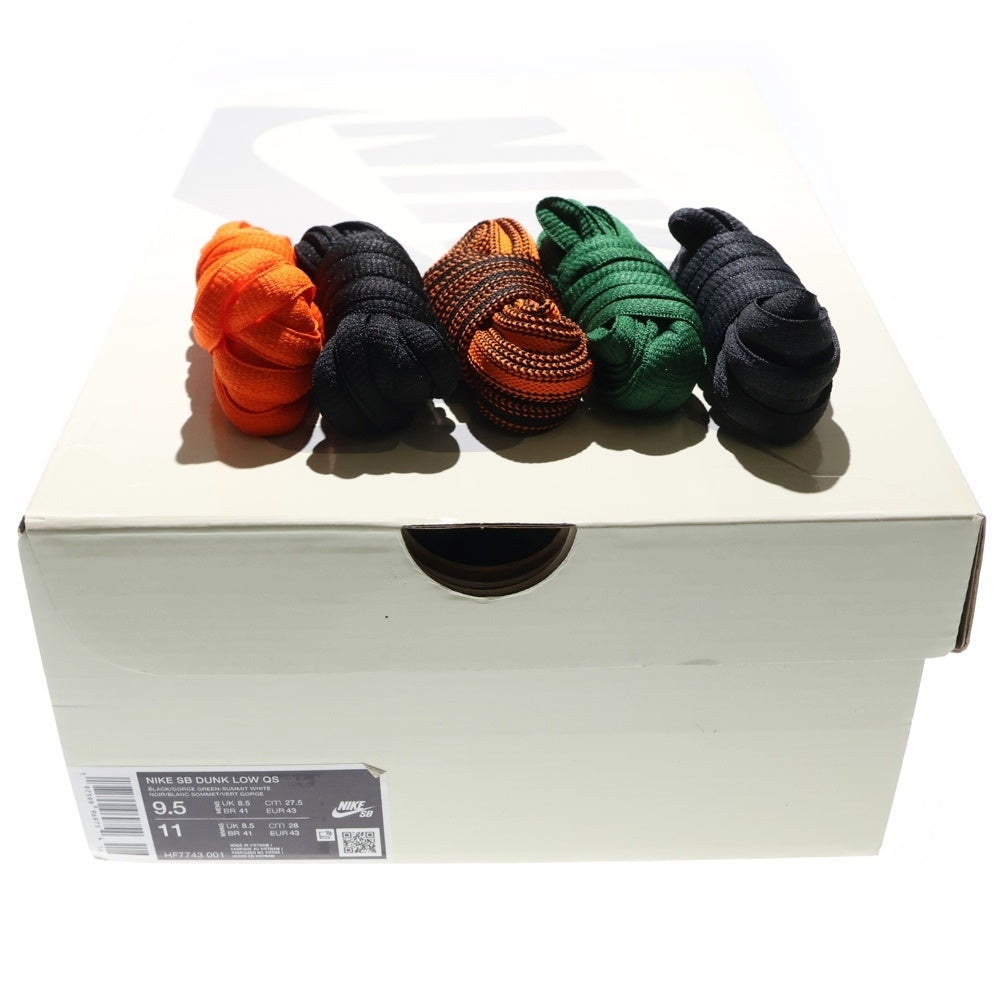 NIKE SB(ナイキエスビー) ×THERE SKATEBOARDS DUNK LOW PRO ゼアスケートボード ダンク アンスラサイト ローカットスニーカー グレー/グリーン US9.5/27.5cm HF7743-001
