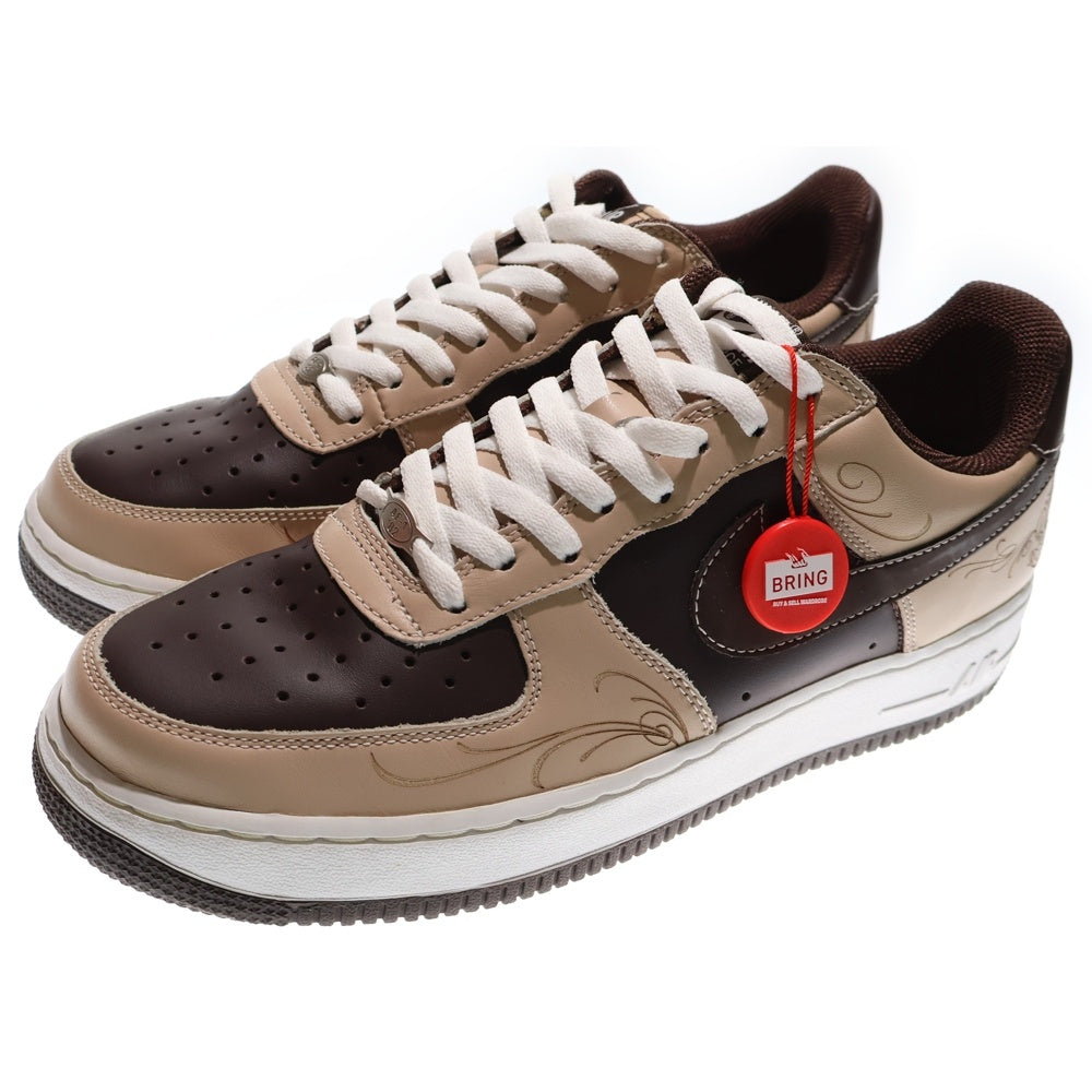 NIKE(ナイキ) 【観賞用】× Mr. Cartoon AIR FORCE 1 LOW 307334-221 ミスターカートゥーン エアフォース1 ローカットスニーカー シューズ ブラウン US10/28.0cm