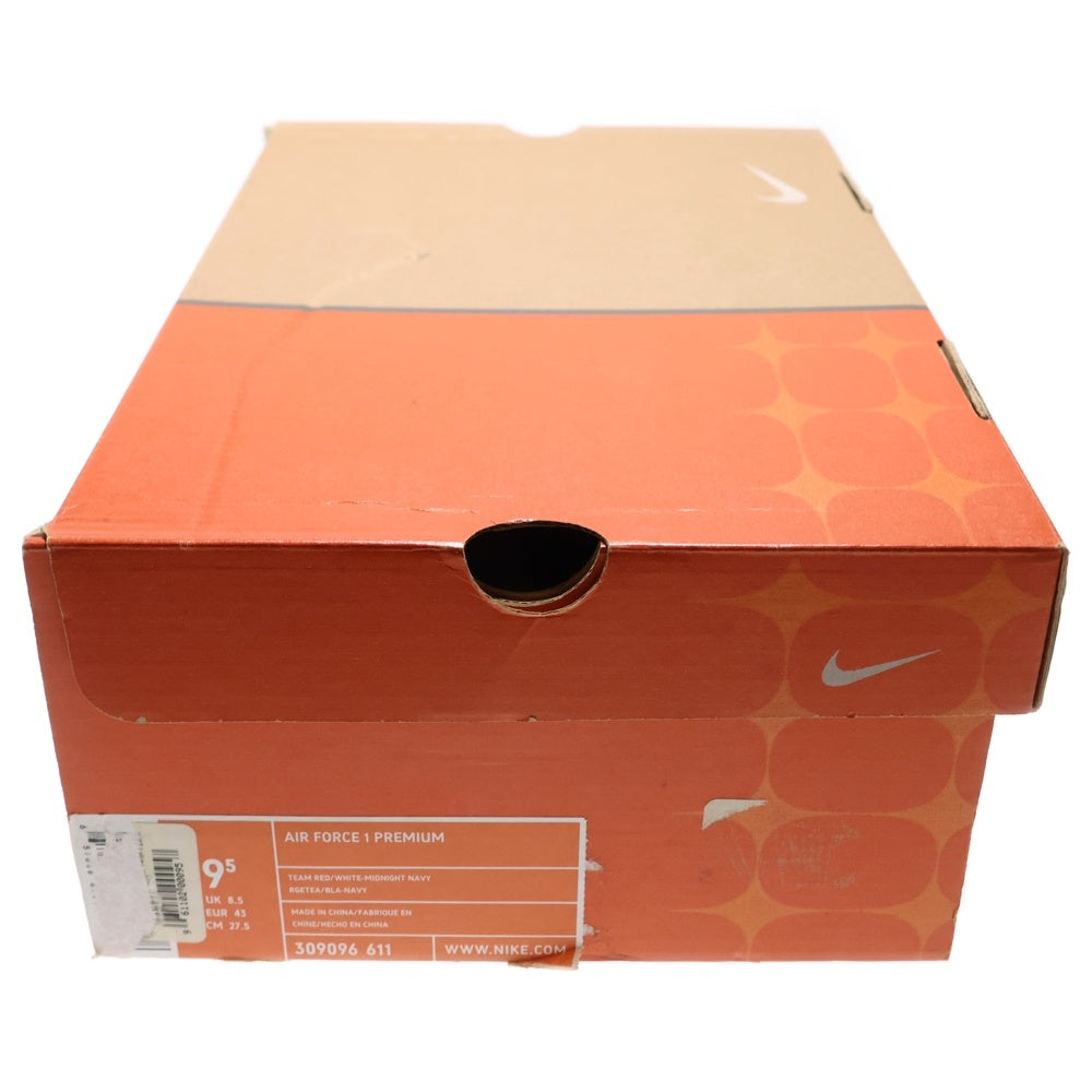 NIKE(ナイキ) 【観賞用】× Lebron James AIR FORCE 1 LOW 309096-611 レブロンジェームズ エアフォース1 ローカットスニーカー シューズ レッド US9.5/27.5cm