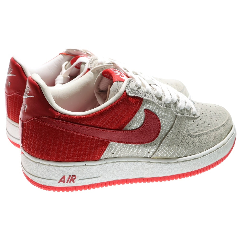 NIKE(ナイキ) 【観賞用】AIR FORCE 1 PREMIUM 312945-061 エアフォース1 ローカットスニーカー シューズ レッド/グレー US9.5/27.5cm