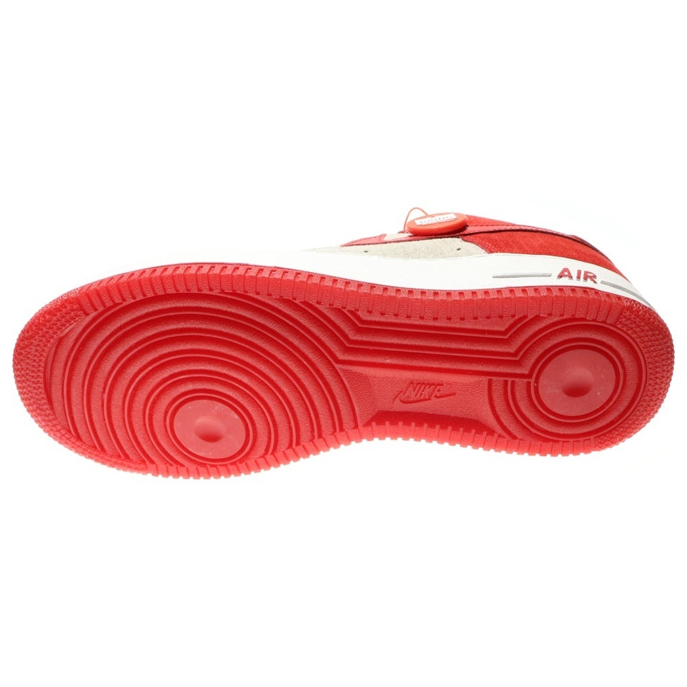 NIKE(ナイキ) 【観賞用】AIR FORCE 1 PREMIUM 312945-061 エアフォース1 ローカットスニーカー シューズ レッド/グレー US9.5/27.5cm