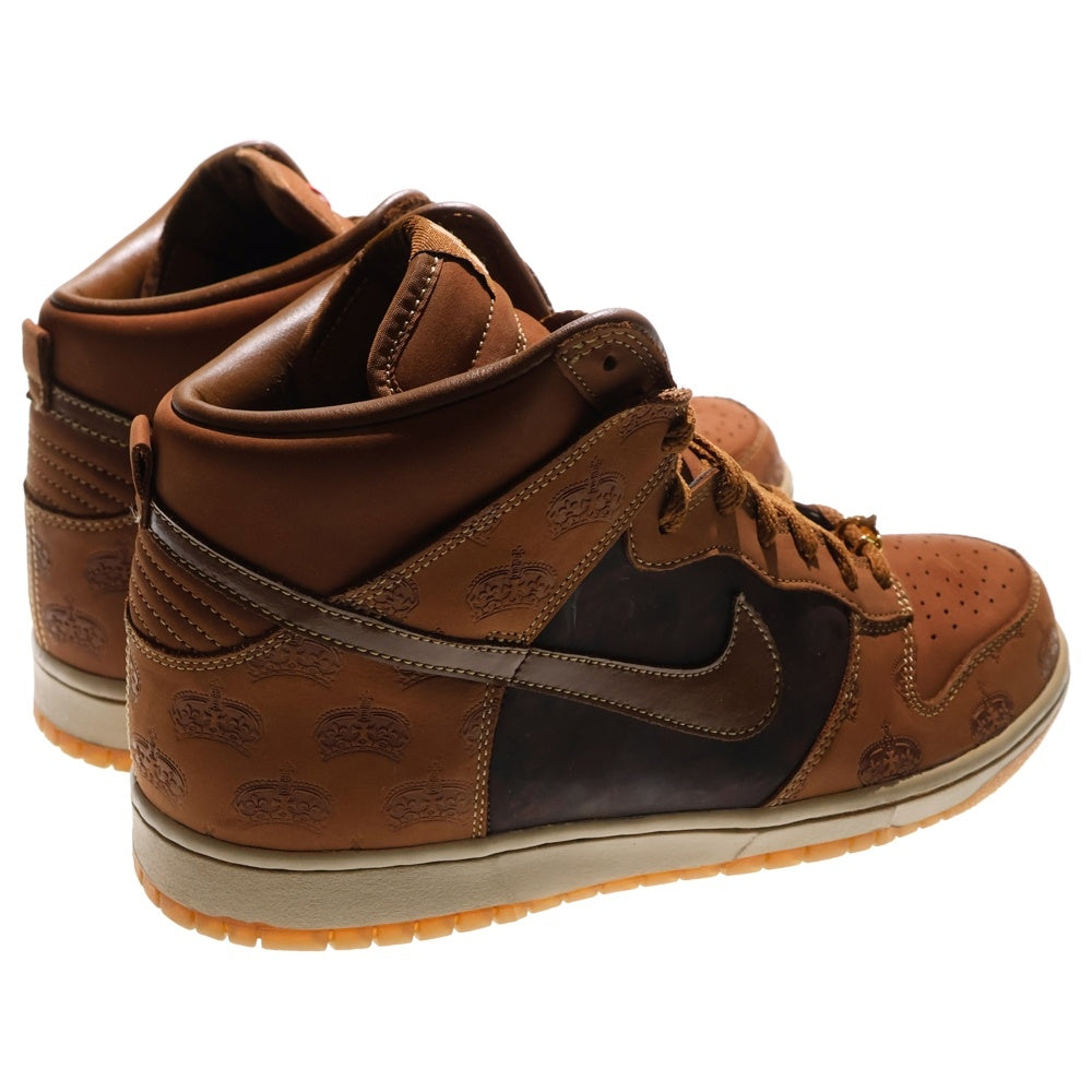 NIKE(ナイキ) 【観賞用】DUNK HI PREMIUM MIGHTY CROWN 314263-221 ダンクハイ ハイカットスニーカー シューズ ブラウン US10/28.0cm