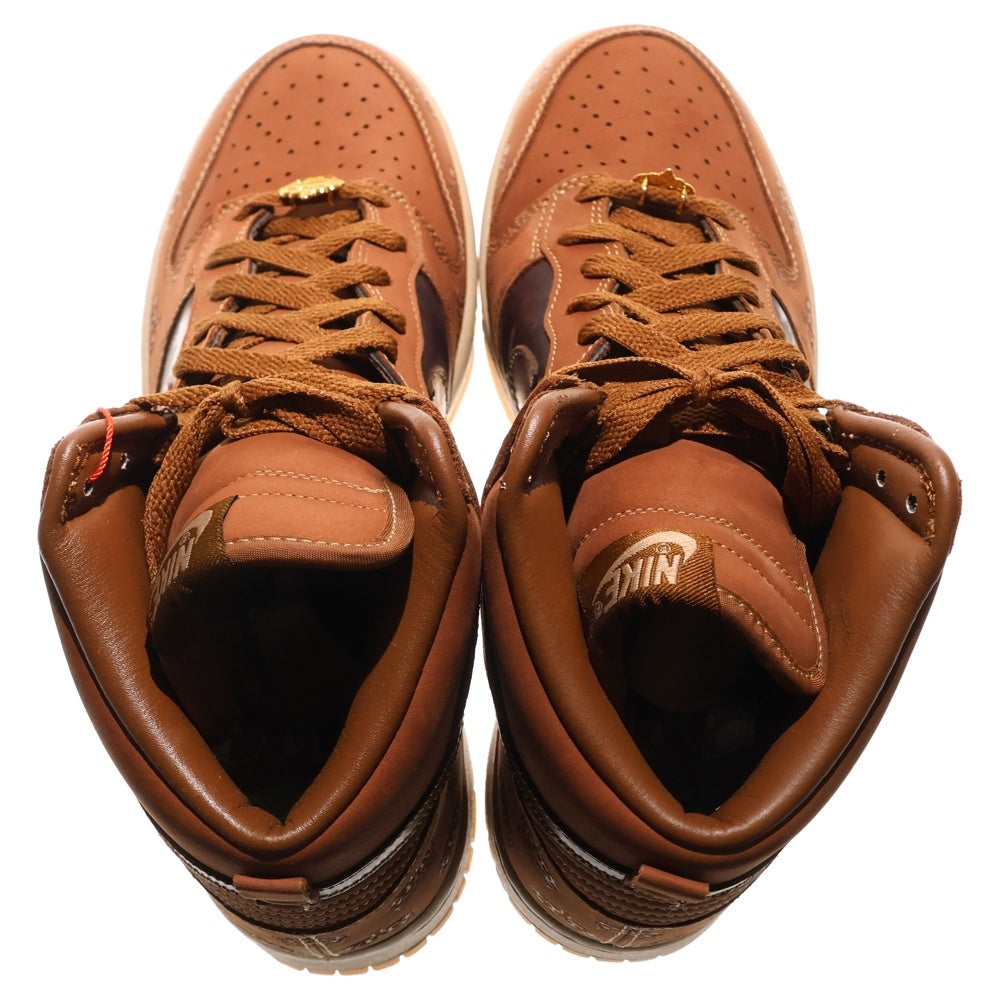 NIKE(ナイキ) 【観賞用】DUNK HI PREMIUM MIGHTY CROWN 314263-221 ダンクハイ ハイカットスニーカー シューズ ブラウン US10/28.0cm