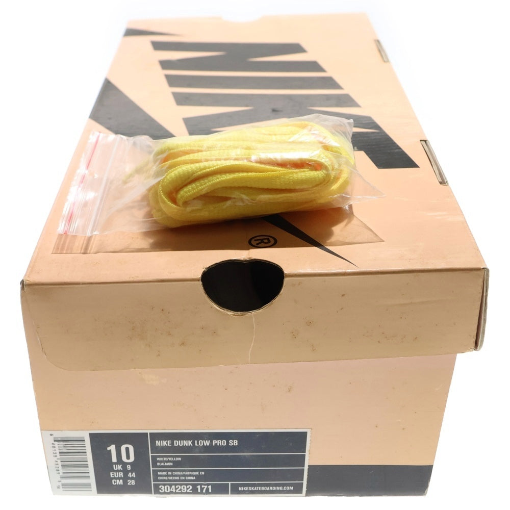 NIKE SB(ナイキエスビー) 【観賞用】DUNK LOW PRO SB DE LA SOUL 304292-171 ダンク ロー プロ デラソウル ローカットスニーカー シューズ ホワイト/イエロー US10/28.0cm