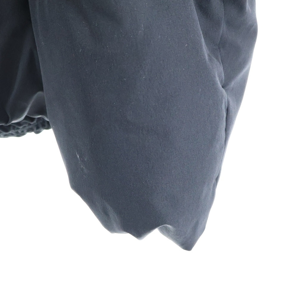 NO BRAND(ノーブランド) WYM LINDAM MINIMAL HEAT FIBER PADDED JACKET jk-459 ジップアップパデッドジャケット ブラック