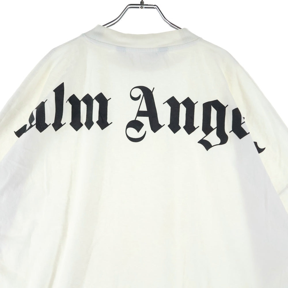 Palm Angels(パームエンジェルス) バックロゴプリント 半袖Tシャツ カットソーPMAA002C99JER001 ホワイト
