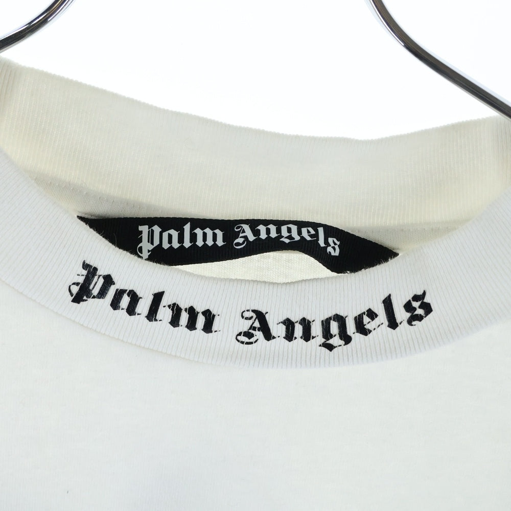 Palm Angels(パームエンジェルス) バックロゴプリント 半袖Tシャツ カットソーPMAA002C99JER001 ホワイト