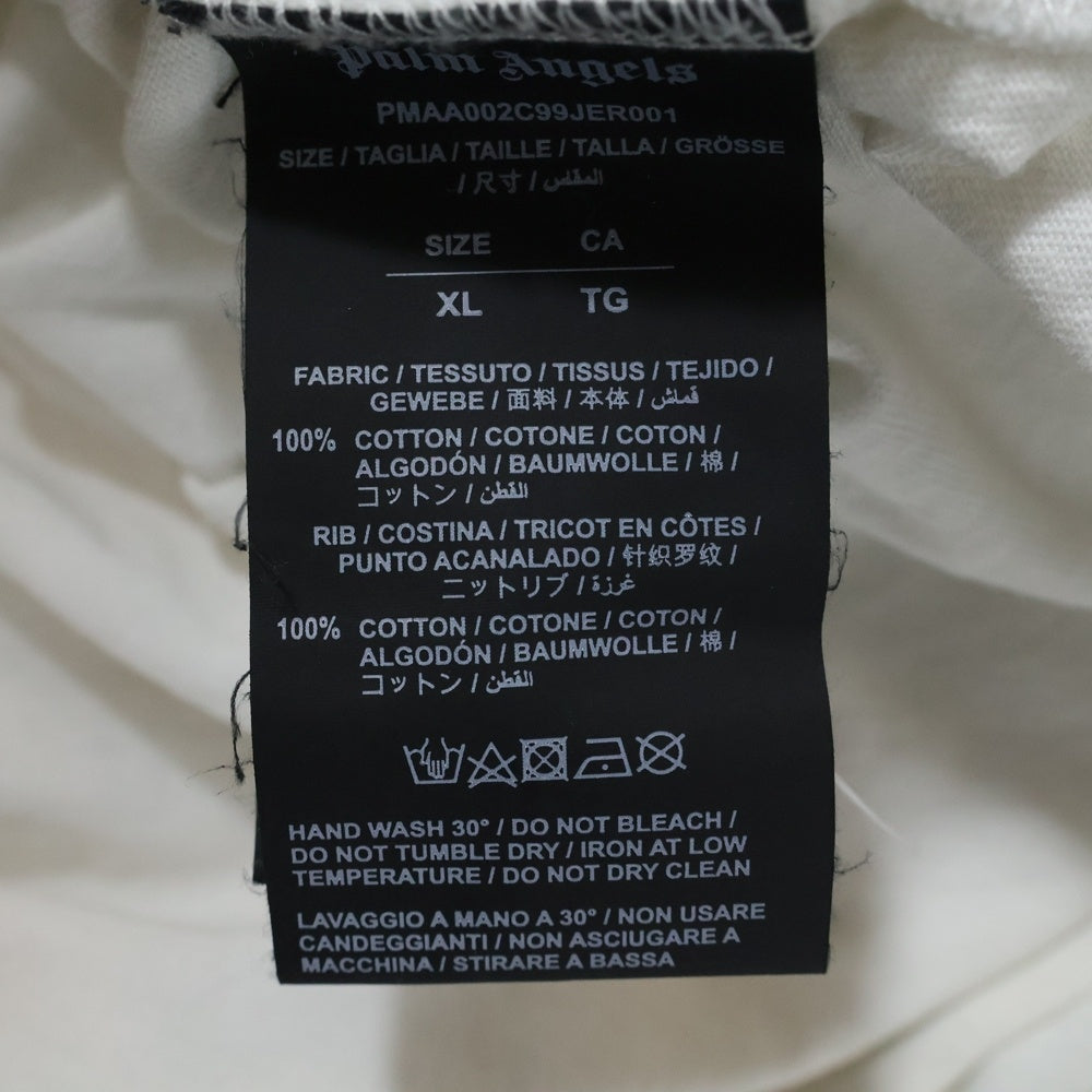 Palm Angels(パームエンジェルス) バックロゴプリント 半袖Tシャツ カットソーPMAA002C99JER001 ホワイト