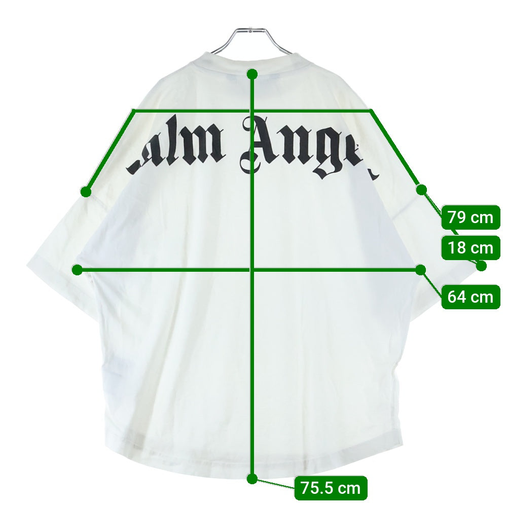 Palm Angels(パームエンジェルス) バックロゴプリント 半袖Tシャツ カットソーPMAA002C99JER001 ホワイト