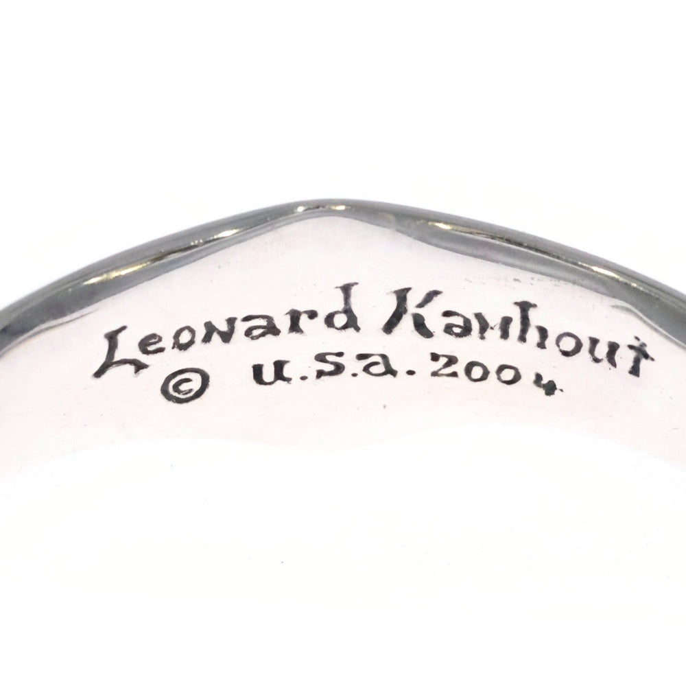 LEONARD KAMHOUT(レナードカムホート) シルクカフ バングル ブレスレット シルバー