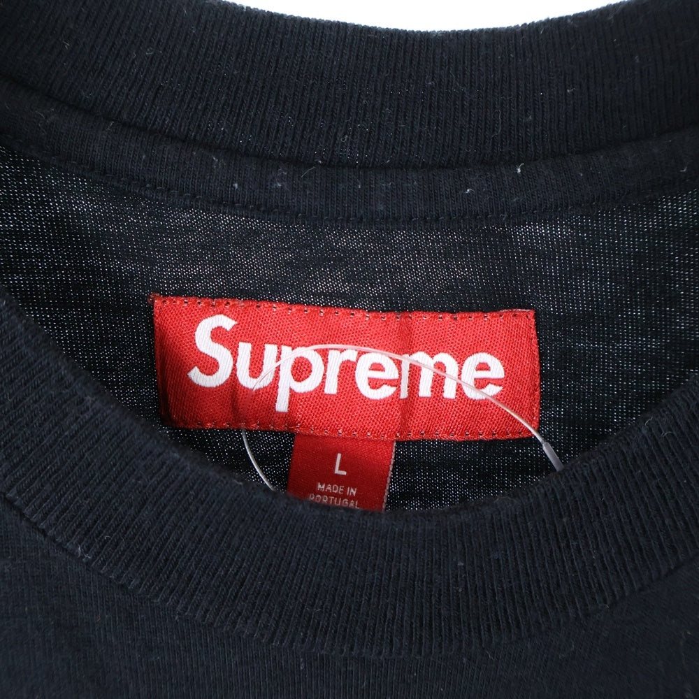 SUPREME(シュプリーム) 25SS Intarsia S/S Top インターシャロゴ クルーネック 半袖Tシャツ カットソー ブラック