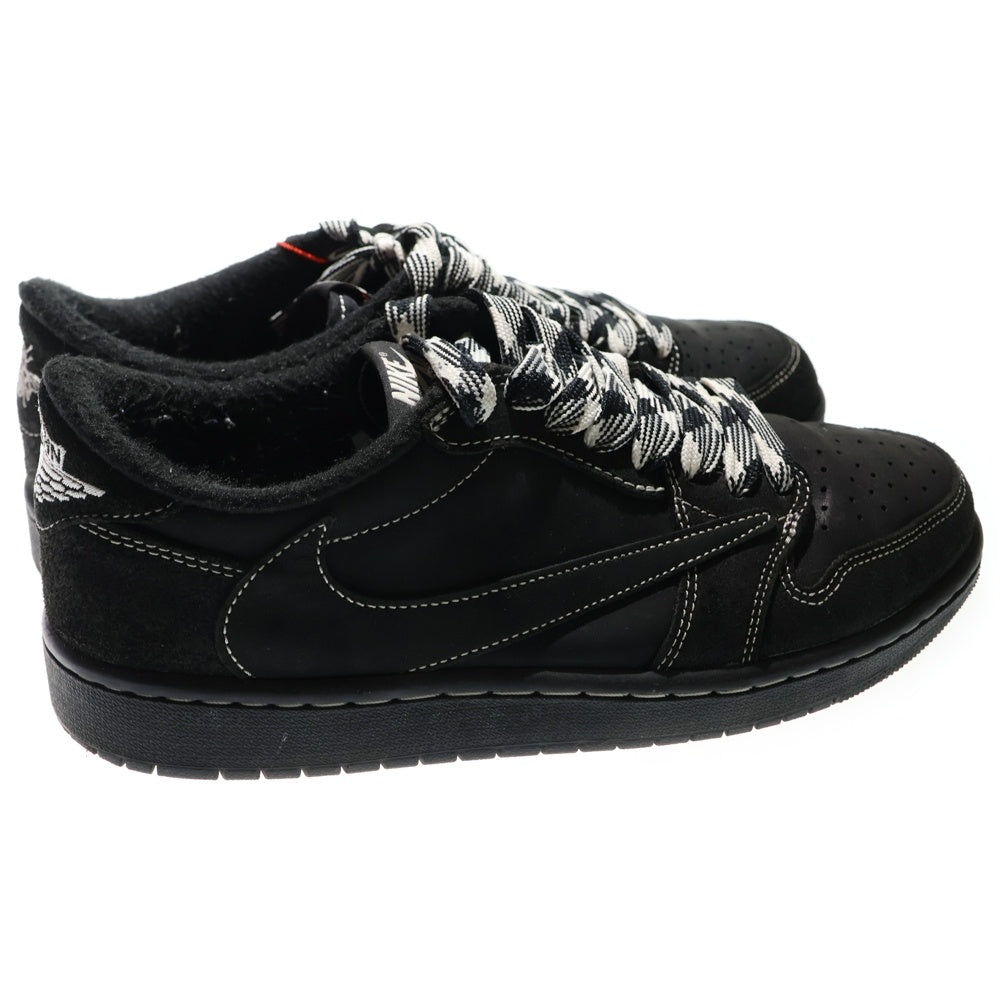 NIKE(ナイキ) ×TRAVIS SCOTT AIR JORDAN1 LOW OG SP トラヴィススコット エアジョーダン1 ブラックファントム ローカットスニーカー ブラック US9/27.0cm DM7866-001
