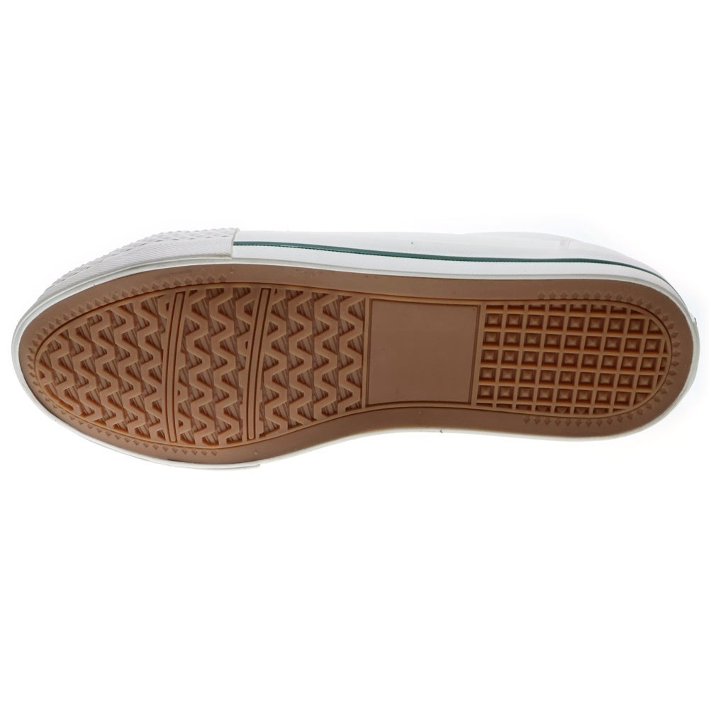 PLAYBOY(プレイボーイ) ロゴ刺繍付き ローカットスニーカー シューズ PB9581 28.0cm ホワイト/グリーン