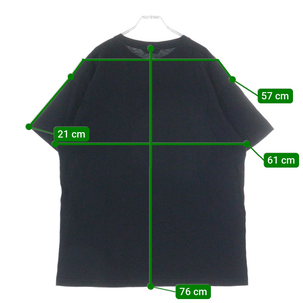 BALENCIAGA(バレンシアガ) フロント ロゴプリント 半袖Tシャツ カットソー 613968-TYK28 ブラック