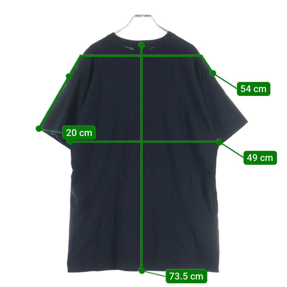 BALENCIAGA(バレンシアガ) フロント ロゴプリント 半袖Tシャツ カットソー 613968-TYK28 ブラック