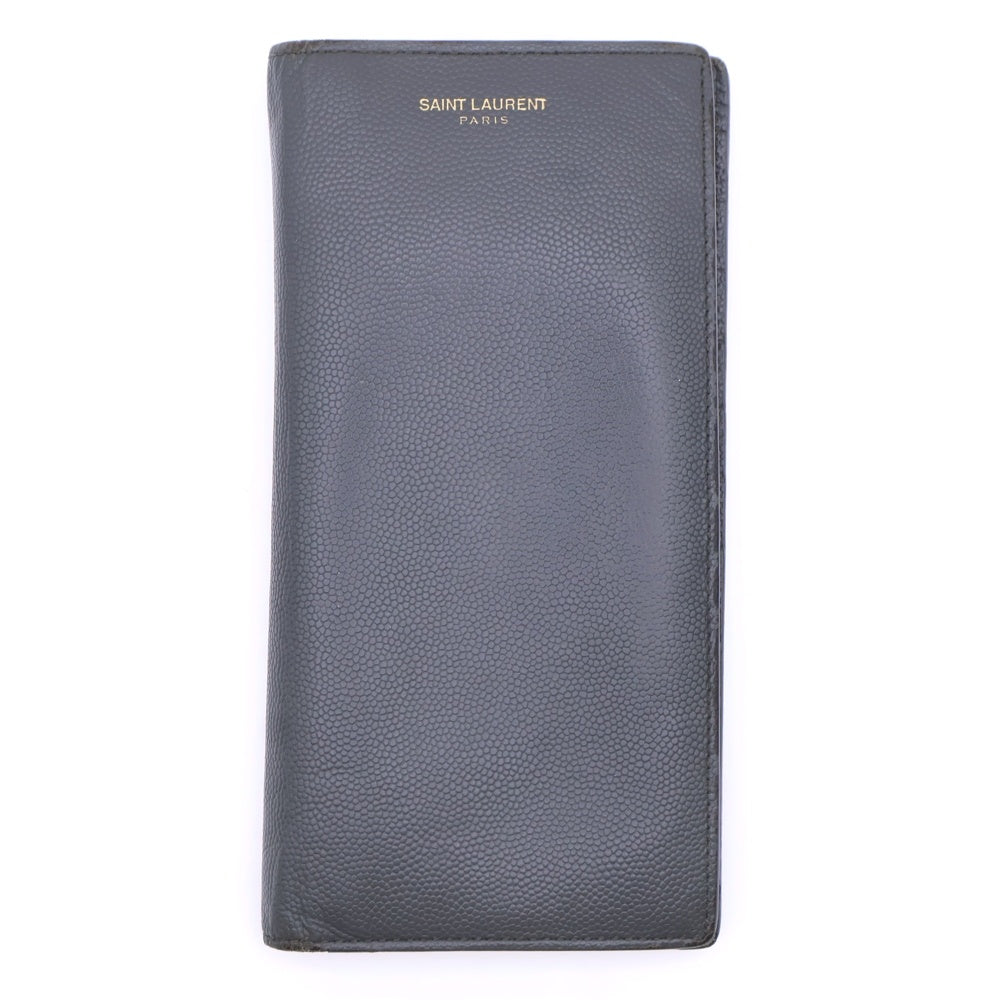 SAINT LAURENT PARIS(サンローランパリ) オーガナイザー レザー 二つ折りロングウオレット YSL-315866 長財布 グレー