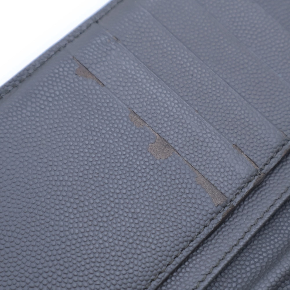 SAINT LAURENT PARIS(サンローランパリ) オーガナイザー レザー 二つ折りロングウオレット YSL-315866 長財布 グレー